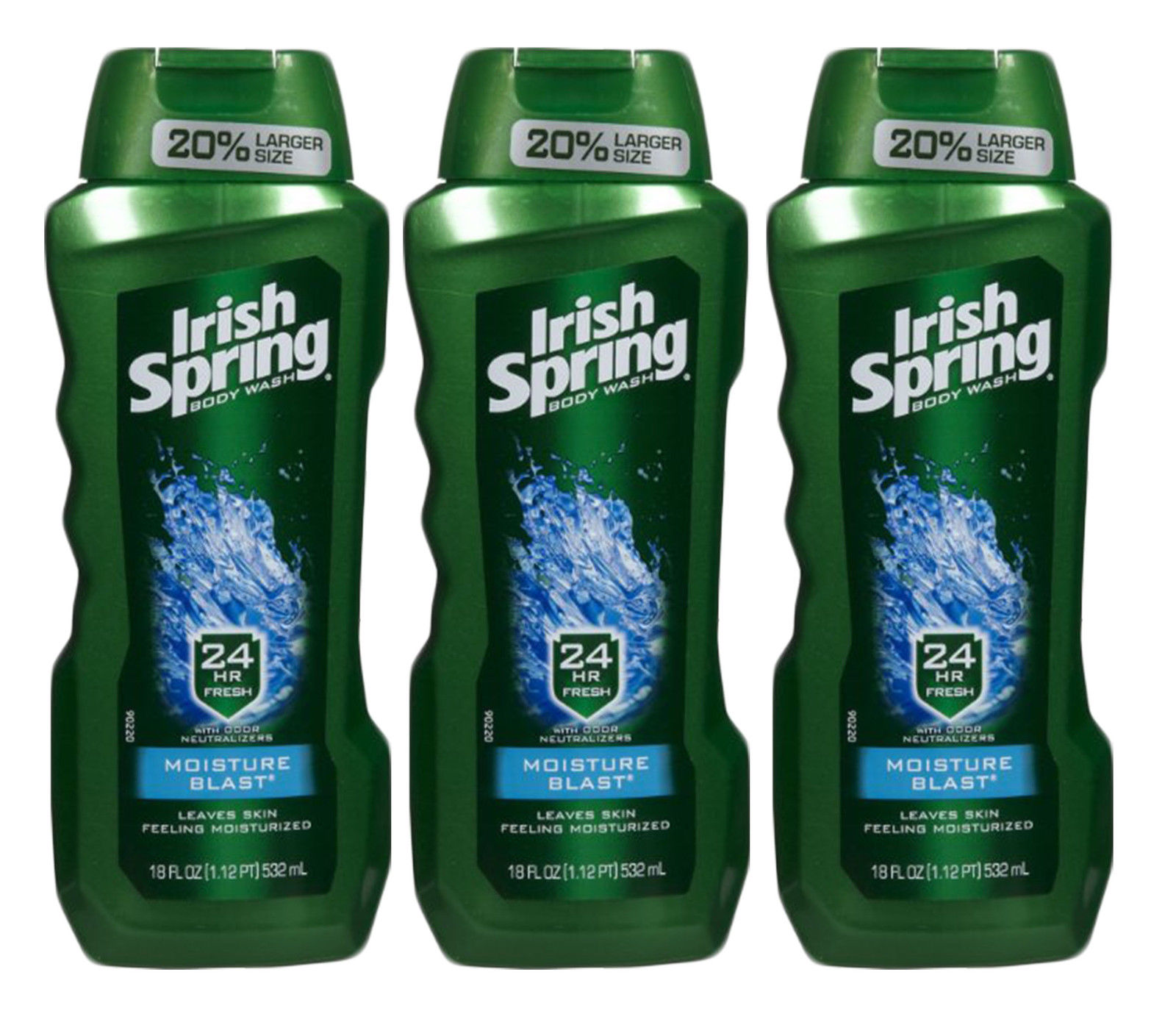 4x Irish Spring Body Wash 24hr Moisture Blast 18 Oz Each for sale