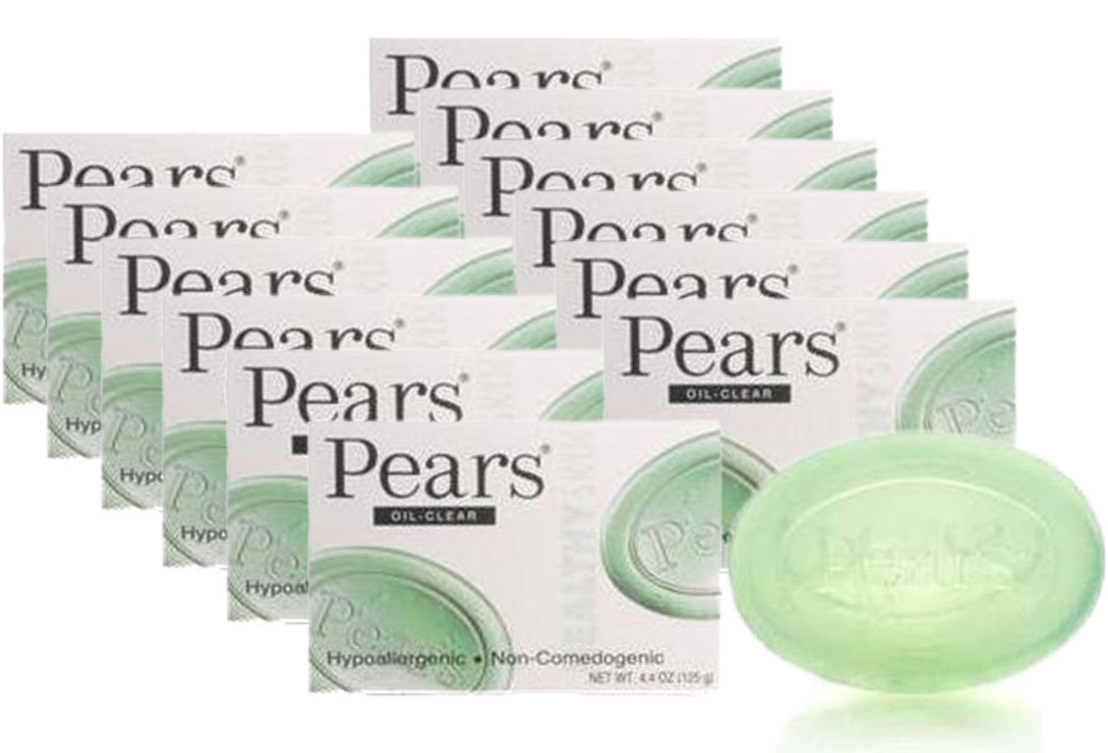 12 Pack Pears Oilclear Bar Soap with Lemon Flower Extract, 3.5 Ounce