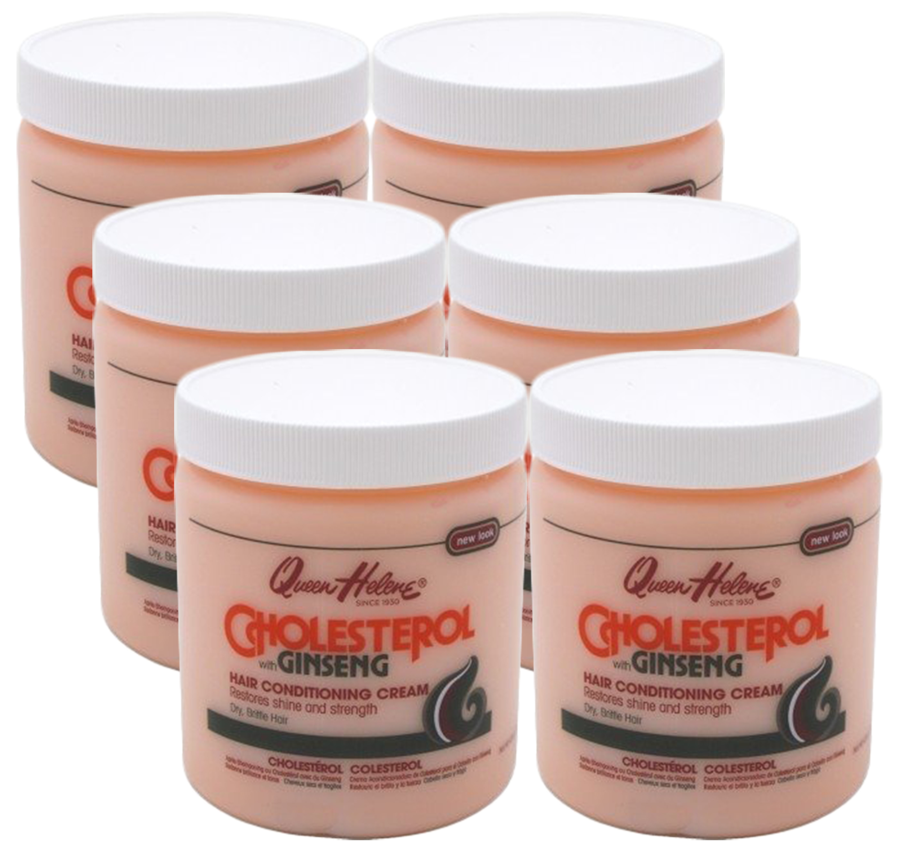6 Pack Queen Helene Cholesterol With Ginseng, Conditioning Cream 15