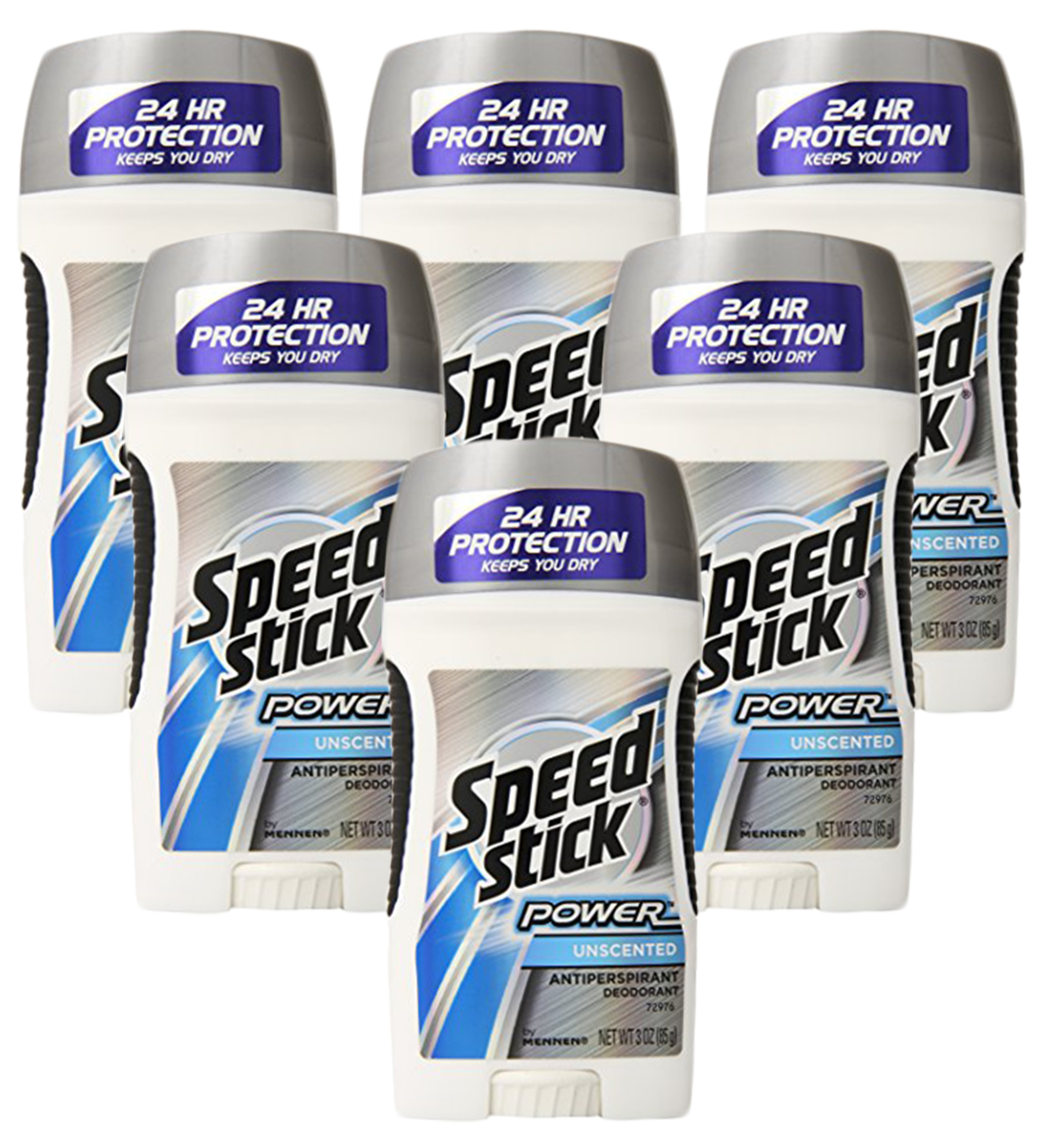 6 Speed Stick Power Unscented Dry Antiperspirant Deodorant 24 HR