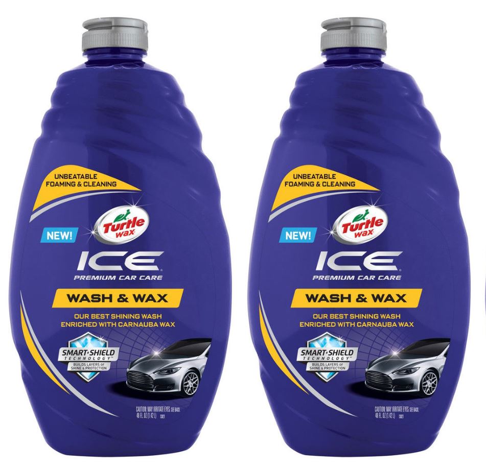 2 Pack Turtle Wax Ice Premium Dirt Clean Car Care Wash & Wax Foaming Shine 48 Oz eBay